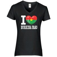 Damen T-Shirt - I LOVE BURKINA FASO