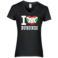 Damen T-Shirt - I LOVE BURUNDI