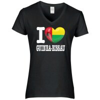 Damen T-Shirt - I LOVE GUINEA BISSAU