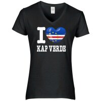 Damen T-Shirt - I LOVE KAP VERDE