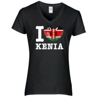Damen T-Shirt - I LOVE KENIA