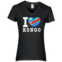 Damen T-Shirt - I LOVE KONGO