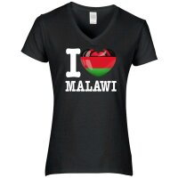 Damen T-Shirt - I LOVE MALAWI
