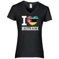 Damen T-Shirt - I LOVE MOSAMBIK