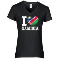 Damen T-Shirt - I LOVE NAMIBIA