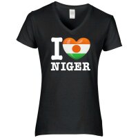 Damen T-Shirt - I LOVE NIGER