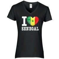 Damen T-Shirt - I LOVE SENEGAL