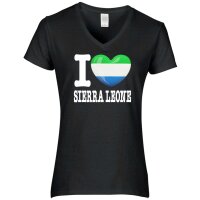 Damen T-Shirt - I LOVE SIERRA LEONE