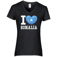 Damen T-Shirt - I LOVE SOMALIA