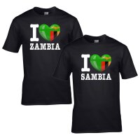 Herren T-Shirt - I LOVE SAMBIA