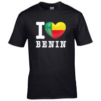 Herren T-Shirt - I LOVE BENIN