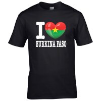 Herren T-Shirt - I LOVE BURKINA FASO