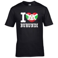 Herren T-Shirt - I LOVE BURUNDI