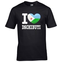 Herren T-Shirt - I LOVE DSCHIBUTI