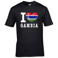 Herren T-Shirt - I LOVE GAMBIA