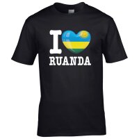 Herren T-Shirt - I LOVE RUANDA