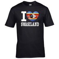 Herren T-Shirt - I LOVE SWASILAND
