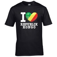 Kinder T-Shirt - I LOVE KONGO REPUBLIK