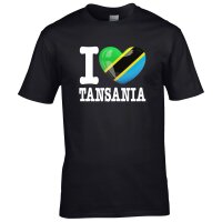 Kinder T-Shirt - I LOVE TANSANIA