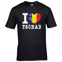 Kinder T-Shirt - I LOVE TSCHAD