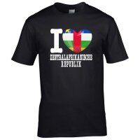 Kinder T-Shirt - I LOVE ZENTRALAFRIKANISCHE REPUBLIK
