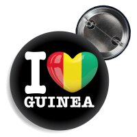 Button - I LOVE GUINEA -