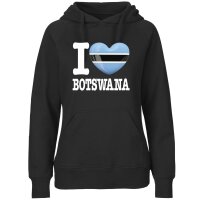 Damen Hoodie - I LOVE BOTSWANA