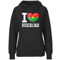 Damen Hoodie - I LOVE BURKINA FASO