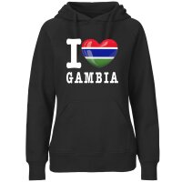 Damen Hoodie - I LOVE GAMBIA