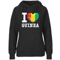 Damen Hoodie - I LOVE GUINEA