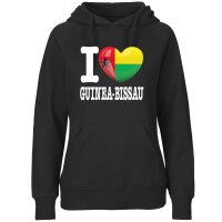 Damen Hoodie - I LOVE GUINEA BISSAU