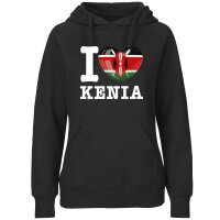 Damen Hoodie - I LOVE KENIA
