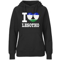 Damen Hoodie - I LOVE LESOTHO