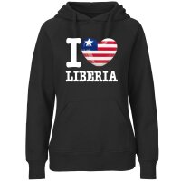 Damen Hoodie - I LOVE LIBERIA