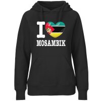 Damen Hoodie - I LOVE MOSAMBIK