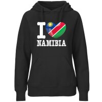 Damen Hoodie - I LOVE NAMIBIA