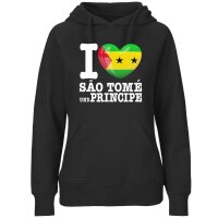Damen Hoodie - I LOVE SÃO TOMÉ UND PRINCIPE