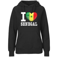 Damen Hoodie - I LOVE SENEGAL