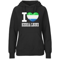 Damen Hoodie - I LOVE SIERRA LEONE