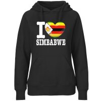 Damen Hoodie - I LOVE SIMBABWE