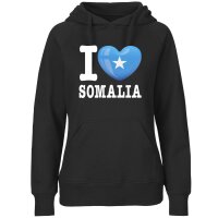Damen Hoodie - I LOVE SOMALIA