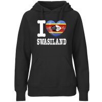 Damen Hoodie - I LOVE SWASILAND