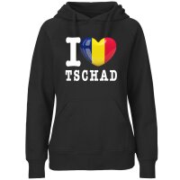 Damen Hoodie - I LOVE TSCHAD