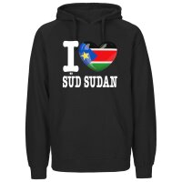 Kinder Hoodie - I LOVE SÜD SUDAN