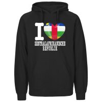 Kinder Hoodie - I LOVE ZENTRALAFRIKANISCHE REPUBLIK