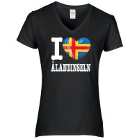 Damen T-Shirt - I LOVE ÅLANDINSELN