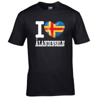 Herren T-Shirt - I LOVE ÅLANDINSELN
