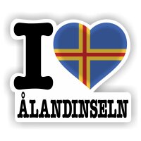Aufkleber - I LOVE ÅLANDINSELN
