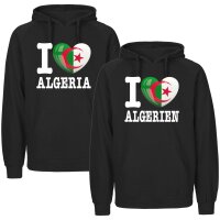 Herren Hoodie - I LOVE ALGERIEN