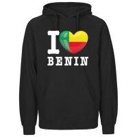 Herren Hoodie - I LOVE BENIN